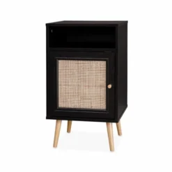 Alice's Garden Lot De 2 Tables De Chevet En Cannage Noir 12 Alice's Garden Lot De 2 Tables De Chevet En Cannage Noir -Tables De Chevet Soldes lot de 2 tables de chevet en cannage noir 4