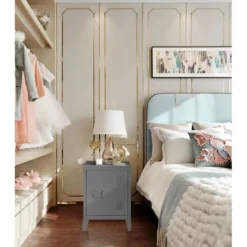 Urban Meuble Tables De Chevet Meuble De Rangement De Chevet En Métal De Style Industriel Gris -Tables De Chevet Soldes meuble de rangement de chevet en metal de style industriel gris 2