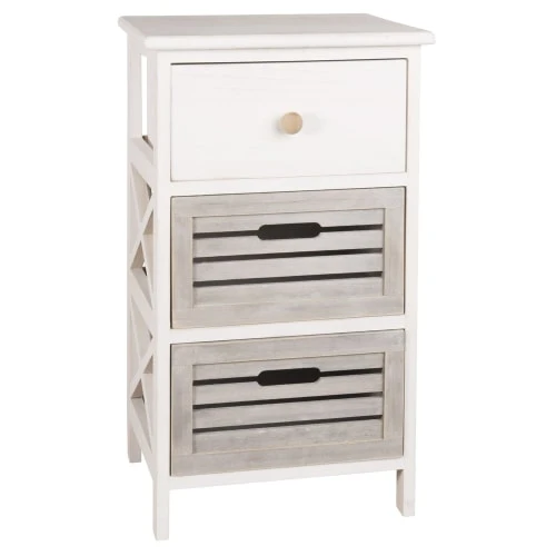 Maisons Du Monde Petits Meubles De Rangement Petit Meuble De Rangement 3 Tiroirs En Paulownia 4 Maisons Du Monde Petits Meubles De Rangement Petit Meuble De Rangement 3 Tiroirs En Paulownia – Image 4