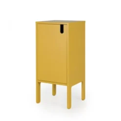 Tenzo Tables De Chevet Petit Meuble De Rangement En Bois H89cm Jaune Moutarde -Tables De Chevet Soldes petit meuble de rangement en bois h89cm jaune moutarde 2