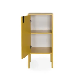 Tenzo Tables De Chevet Petit Meuble De Rangement En Bois H89cm Jaune Moutarde -Tables De Chevet Soldes petit meuble de rangement en bois h89cm jaune moutarde 4