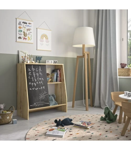 Calicosy Tables De Chevet Rangement Ludique 1 Porte H81cm - Marron 4 Calicosy Tables De Chevet Rangement Ludique 1 Porte H81cm - Marron – Image 2