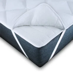 Mister Sandman Surmatelas 100x200 Grand Confort, Mousse Microfibre, Certifié Oeko Tex -Tables De Chevet Soldes surmatelas 100x200 grand confort mousse microfibre certifie oeko tex 3