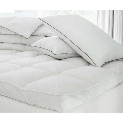 MPC Maison Surmatelas Hôtel Luxe En Plume Blanc 140x200 Cm 4 MPC Maison Surmatelas Hôtel Luxe En Plume Blanc 140x200 Cm – Image 2