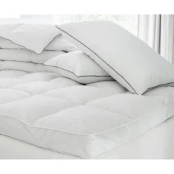 MPC Maison Surmatelas Hôtel Luxe En Plume Blanc 200x200 Cm 6 MPC Maison Surmatelas Hôtel Luxe En Plume Blanc 200x200 Cm -Tables De Chevet Soldes surmatelas hotel luxe en plume blanc 200x200 cm 1