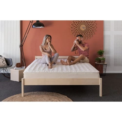 Pilimpi Surmatelas Naturel En 100% Coton Biologique Et Laine 140 X 190 6 Pilimpi Surmatelas Naturel En 100% Coton Biologique Et Laine 140 X 190 – Image 4