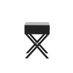 Beliani Tables De Chevet Table Basse Noire Avec Tiroir -Tables De Chevet Soldes table basse noire avec tiroir 4