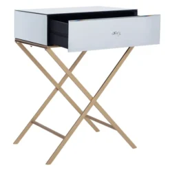 Beliani Tables De Chevet Table D'appoint Effet Miroir -Tables De Chevet Soldes table d appoint effet miroir 3