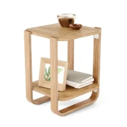Umbra Tables De Chevet Table D'appoint En Bois Naturel 53x42cm -Tables De Chevet Soldes table d appoint en bois naturel 53x42cm 4