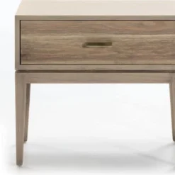 Thai Natura Tables De Chevet Table De Chever 1 Tiroir En Bois Clair Cérusé -Tables De Chevet Soldes table de chever 1 tiroir en bois clair ceruse 2