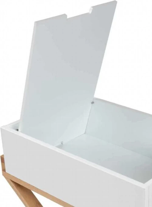 ReCollection Tables De Chevet Table De Chevet 1 Niche Couleur Blanc Et Bois Clair 7 ReCollection Tables De Chevet Table De Chevet 1 Niche Couleur Blanc Et Bois Clair – Image 5