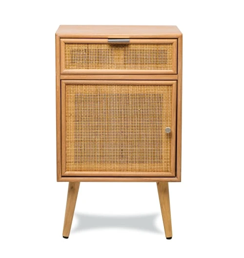 Nordlys Tables De Chevet Table De Chevet 1 Porte Et 1 Tiroir En Rotin Naturel 6 Nordlys Tables De Chevet Table De Chevet 1 Porte Et 1 Tiroir En Rotin Naturel – Image 4