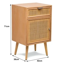 Nordlys Tables De Chevet Table De Chevet 1 Porte Et 1 Tiroir En Rotin Naturel 12 Nordlys Tables De Chevet Table De Chevet 1 Porte Et 1 Tiroir En Rotin Naturel -Tables De Chevet Soldes table de chevet 1 porte et 1 tiroir en rotin naturel 4