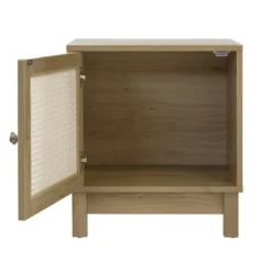 Casâme Tables De Chevet Table De Chevet 1 Porte Façade Rotin -Tables De Chevet Soldes table de chevet 1 porte facade rotin 2