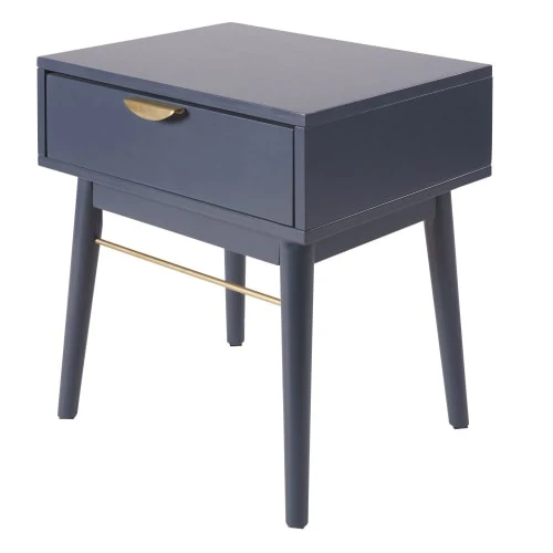 Maisons Du Monde Tables De Chevet Table De Chevet 1 Tiroir Bleu Foncé 4 Maisons Du Monde Tables De Chevet Table De Chevet 1 Tiroir Bleu Foncé – Image 2