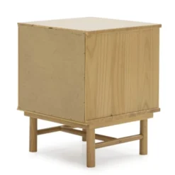 HOMN Tables De Chevet Table De Chevet 1 Tiroir Couleur Bois Et Gris, Bois Massif 11 HOMN Tables De Chevet Table De Chevet 1 Tiroir Couleur Bois Et Gris, Bois Massif -Tables De Chevet Soldes table de chevet 1 tiroir couleur bois et gris bois massif 3