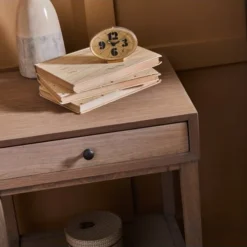 Signature Tables De Chevet Table De Chevet 1 Tiroir Décor Chêne - L46 Cm -Tables De Chevet Soldes table de chevet 1 tiroir decor chene l46 cm 3