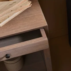 Signature Tables De Chevet Table De Chevet 1 Tiroir Décor Chêne - L46 Cm -Tables De Chevet Soldes table de chevet 1 tiroir decor chene l46 cm 5