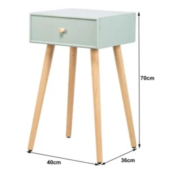 Nordlys Tables De Chevet Table De Chevet 1 Tiroir En Bois De Hêtre Vert Menthe 12 Nordlys Tables De Chevet Table De Chevet 1 Tiroir En Bois De Hêtre Vert Menthe -Tables De Chevet Soldes table de chevet 1 tiroir en bois de hetre vert menthe 4