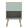 Meubles & Design Tables De Chevet Table De Chevet 1 Tiroir En Bois Vert -Tables De Chevet Soldes table de chevet 1 tiroir en bois vert