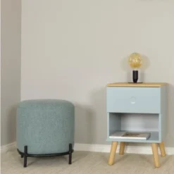 Meubles & Design Tables De Chevet Table De Chevet 1 Tiroir En Bois Vert -Tables De Chevet Soldes table de chevet 1 tiroir en bois vert 5