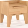 Skandica Tables De Chevet Table De Chevet 1 Tiroir En Hêtre Massif Couleur Bois Clair