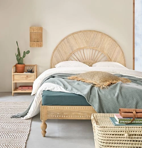 Maisons Du Monde Tables De Chevet Table De Chevet 1 Tiroir En Rotin Beige 6 Maisons Du Monde Tables De Chevet Table De Chevet 1 Tiroir En Rotin Beige â Image 4