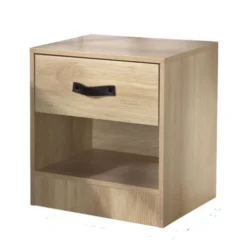 Casâme Tables De Chevet Table De Chevet 1 Tiroir Et 1 Niche - Marron