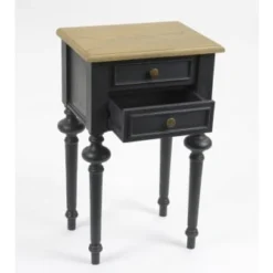 Hellin Tables De Chevet Table De Chevet 2 Tiroirs -Tables De Chevet Soldes table de chevet 2 tiroirs 2