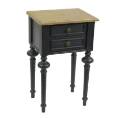 Hellin Tables De Chevet Table De Chevet 2 Tiroirs -Tables De Chevet Soldes table de chevet 2 tiroirs 8