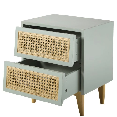 Maisons Du Monde Tables De Chevet Table De Chevet 2 Tiroirs Bleu Gris Cannage En Rotin 4 Maisons Du Monde Tables De Chevet Table De Chevet 2 Tiroirs Bleu Gris Cannage En Rotin – Image 2