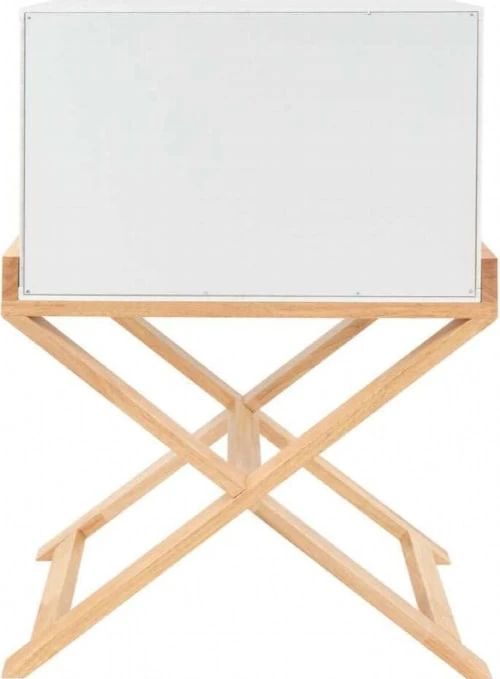 ReCollection Tables De Chevet Table De Chevet 2 Tiroirs Couleur Blanc Et Bois Clair 6 ReCollection Tables De Chevet Table De Chevet 2 Tiroirs Couleur Blanc Et Bois Clair – Image 4