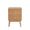 Drawer Tables De Chevet Table De Chevet 2 Tiroirs En Bois Clair -Tables De Chevet Soldes table de chevet 2 tiroirs en bois clair