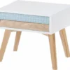 ReCollection Tables De Chevet Table De Chevet 2 Tiroirs En Bois Couleur Blanc Et Bleu 1 ReCollection Tables De Chevet Table De Chevet 2 Tiroirs En Bois Couleur Blanc Et Bleu -Tables De Chevet Soldes table de chevet 2 tiroirs en bois couleur blanc et bleu