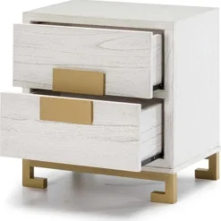 Thai Natura Tables De Chevet Table De Chevet 2 Tiroirs En Bois Couleur Blanc Et Doré 10 Thai Natura Tables De Chevet Table De Chevet 2 Tiroirs En Bois Couleur Blanc Et Doré -Tables De Chevet Soldes table de chevet 2 tiroirs en bois couleur blanc et dore 2
