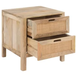 Rendez Vous Déco Tables De Chevet Table De Chevet 2 Tiroirs En Bois De Manguier Et Cannage 9 Rendez Vous Déco Tables De Chevet Table De Chevet 2 Tiroirs En Bois De Manguier Et Cannage -Tables De Chevet Soldes table de chevet 2 tiroirs en bois de manguier et cannage 1
