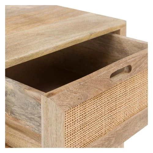 Rendez Vous Déco Tables De Chevet Table De Chevet 2 Tiroirs En Bois De Manguier Et Cannage 6 Rendez Vous Déco Tables De Chevet Table De Chevet 2 Tiroirs En Bois De Manguier Et Cannage – Image 4