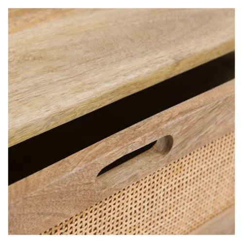 Rendez Vous Déco Tables De Chevet Table De Chevet 2 Tiroirs En Bois De Manguier Et Cannage 7 Rendez Vous Déco Tables De Chevet Table De Chevet 2 Tiroirs En Bois De Manguier Et Cannage – Image 5