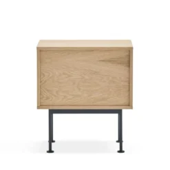 TEULAT Tables De Chevet Table De Chevet 2 Tiroirs En Bois Et Métal Gris Anthracite -Tables De Chevet Soldes table de chevet 2 tiroirs en bois et metal gris anthracite 5