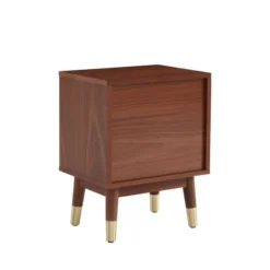 Drawer Tables De Chevet Table De Chevet 2 Tiroirs En Bois Foncé -Tables De Chevet Soldes table de chevet 2 tiroirs en bois fonce 4