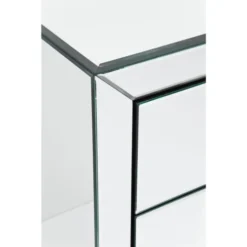 Kare Design Tables De Chevet Table De Chevet 2 Tiroirs En Verre Miroir -Tables De Chevet Soldes table de chevet 2 tiroirs en verre miroir 2