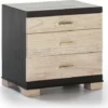 Thai Natura Tables De Chevet Table De Chevet 3 Tiroirs Cérusés Blanc Structure Noir 1 Thai Natura Tables De Chevet Table De Chevet 3 Tiroirs Cérusés Blanc Structure Noir -Tables De Chevet Soldes table de chevet 3 tiroirs ceruses blanc structure noir