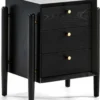 Thai Natura Tables De Chevet Table De Chevet 3 Tiroirs En Bois Teinté Noir Et Doré 2 Thai Natura Tables De Chevet Table De Chevet 3 Tiroirs En Bois Teinté Noir Et Doré -Tables De Chevet Soldes table de chevet 3 tiroirs en bois teinte noir et dore 4