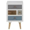Hellin Tables De Chevet Table De Chevet 4 Tiroirs