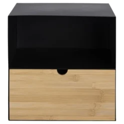 Toilinux Tables De Chevet Table De Chevet à Suspendre Avec 1 Tiroir Beige -Tables De Chevet Soldes table de chevet a suspendre avec 1 tiroir beige 3