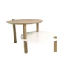 DIZY Design Tables De Chevet Good Is Beautiful Table De Chevet Avec 2 Plateaux Décalés En Chêne & Métal Blanc 2 DIZY Design Tables De Chevet Good Is Beautiful Table De Chevet Avec 2 Plateaux Décalés En Chêne & Métal Blanc -Tables De Chevet Soldes table de chevet avec 2 plateaux decales en chene metal blanc 2
