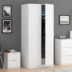 Dmora Tables De Chevet Table De Chevet Avec 2 Tiroirs Effet Bois Blanc 7 Dmora Tables De Chevet Table De Chevet Avec 2 Tiroirs Effet Bois Blanc -Tables De Chevet Soldes table de chevet avec 2 tiroirs effet bois blanc 2