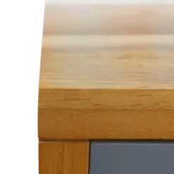 Mobili Rebecca Tables De Chevet Table De Chevet Avec 2 Tiroirs En Bois Brun Et Gris -Tables De Chevet Soldes table de chevet avec 2 tiroirs en bois brun et gris 4