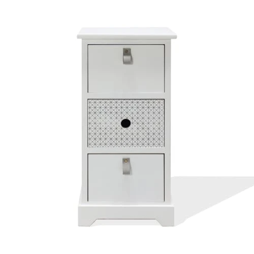 Mobili Rebecca Tables De Chevet Table De Chevet Avec 2 Tiroirs MDF Blanc 3 Mobili Rebecca Tables De Chevet Table De Chevet Avec 2 Tiroirs MDF Blanc