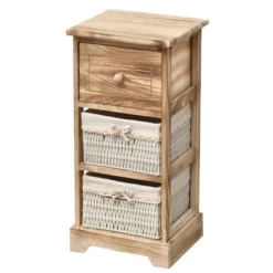 Mobili Rebecca Tables De Chevet Table De Chevet Avec 3 Tiroirs En Bois Naturel Et Blanc 9 Mobili Rebecca Tables De Chevet Table De Chevet Avec 3 Tiroirs En Bois Naturel Et Blanc -Tables De Chevet Soldes table de chevet avec 3 tiroirs en bois naturel et blanc 7